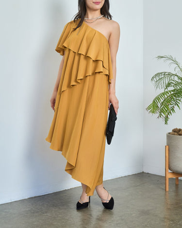 Lanvin（ランバン）のミディドレス結婚式やパーティーにぴったりのレンタルアイテム。