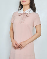 レンタルドレス｜RED Valentino（レッドヴァレンティノ）｜ピンク｜リボン｜ミニ丈｜結婚式お呼ばれ