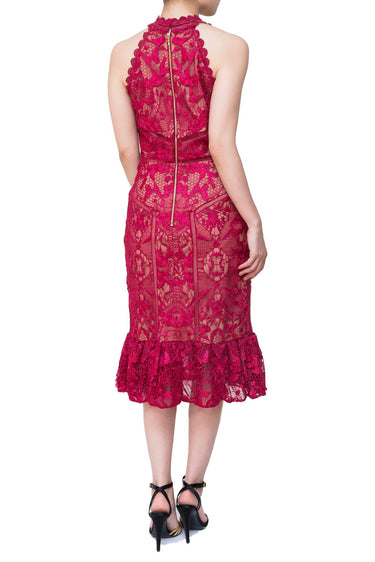 Marchesa Notte（マルケッサ ノッテ）のミディドレス結婚式やパーティーにぴったりのレンタルアイテム。