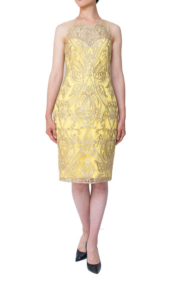 Marchesa Notte（マルケッサ ノッテ）のひざ丈ドレス結婚式やパーティーにぴったりのレンタルアイテム。