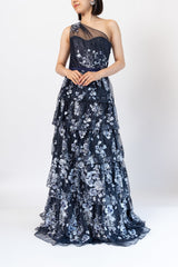 Marchesa Notte（マルケッサ ノッテ）のロングドレス結婚式やパーティーにぴったりのレンタルアイテム。