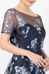 Marchesa Notte（マルケッサ ノッテ）のミディドレス結婚式やパーティーにぴったりのレンタルアイテム。