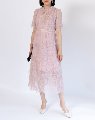 Miuco（ミュウコ）のミディドレス結婚式やパーティーにぴったりのレンタルアイテム。