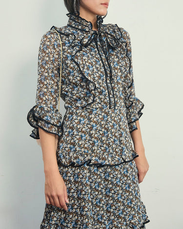 Mikael Aghal（ミカエル アグハール）のミディドレス結婚式やパーティーにぴったりのレンタルアイテム。