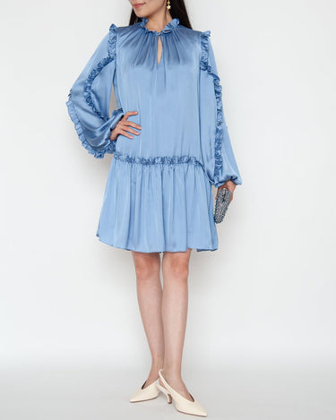 ML Monique Lhuillier（エムエル モニーク ルイリエ）のひざ丈ドレス結婚式やパーティーにぴったりのレンタルアイテム。