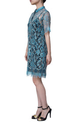 MSGM（エムエスジーエム）のひざ丈ドレス結婚式やパーティーにぴったりのレンタルアイテム。