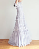 パープル｜チュール｜ロングドレス｜レンタルドレス｜結婚式お呼ばれ｜Needle & Thread（ニードル アンド スレッド）