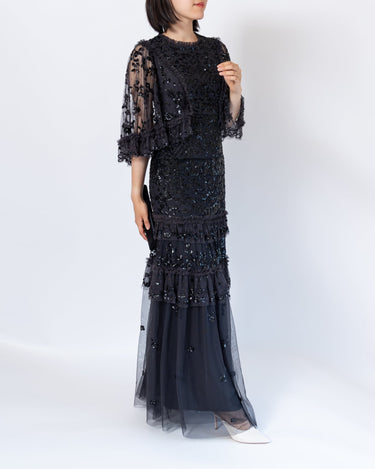 Needle & Thread（ニードル アンド スレッド）のロングドレス結婚式やパーティーにぴったりのレンタルアイテム。