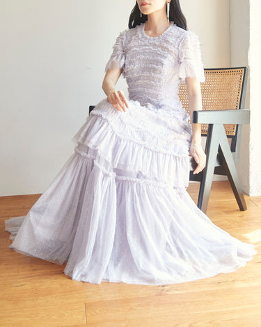 Needle & Thread（ニードル アンド スレッド）のロングドレス結婚式やパーティーにぴったりのレンタルアイテム。