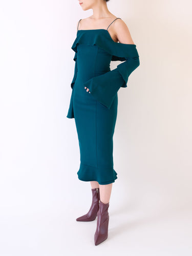 Nicholas（ニコラス）のミディドレス結婚式やパーティーにぴったりのレンタルアイテム。