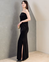 レンタルドレス ｜Norma Kamali（ノーマ カマリ）｜ジャージーベルベット ベアIラインドレス｜結婚式・二次会・パーティー