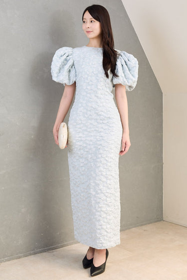 レンタルドレス｜Rotate Birger Christensen｜水色｜ロング丈｜結婚式お呼ばれ