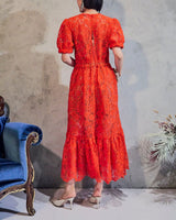 Self - Portrait（セルフ・ポートレート）のミディドレス結婚式やパーティーにぴったりのレンタルアイテム。