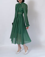 Self - Portrait（セルフ・ポートレート）のミディドレス結婚式やパーティーにぴったりのレンタルアイテム。