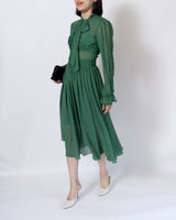 Self - Portrait（セルフ・ポートレート）のミディドレス結婚式やパーティーにぴったりのレンタルアイテム。