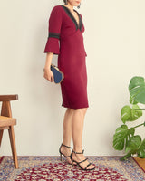 Badgley Mischka（バッジェリー ミシュカ）のミディドレス結婚式やパーティーにぴったりのレンタルアイテム。