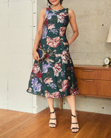 Marchesa Notte（マルケッサ ノッテ）のミディドレス結婚式やパーティーにぴったりのレンタルアイテム。