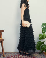 Molly Goddard（モリー ゴダード）のロングドレス結婚式やパーティーにぴったりのレンタルアイテム。