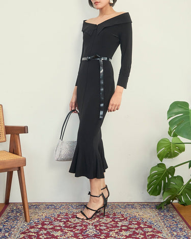 Norma Kamali（ノーマ カマリ）のミディドレス結婚式やパーティーにぴったりのレンタルアイテム。