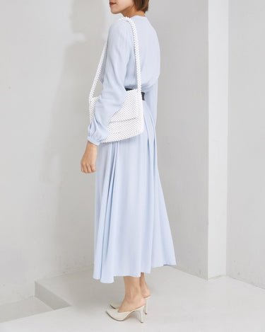 Karl Lagerfeld（カール ラガーフェルド）のミディドレス結婚式やパーティーにぴったりのレンタルアイテム。