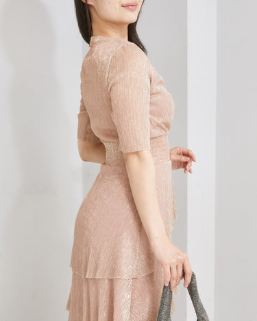 Maje（マージュ）のミディドレス結婚式やパーティーにぴったりのレンタルアイテム。