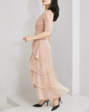 Maje（マージュ）のミディドレス結婚式やパーティーにぴったりのレンタルアイテム。