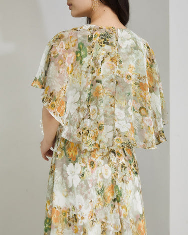 Mikael Aghal（ミカエル アグハール）のミディドレス結婚式やパーティーにぴったりのレンタルアイテム。