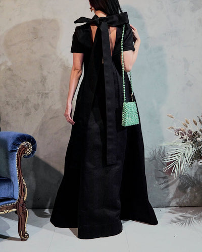 レンタルドレス｜Staud｜ブラック｜ロング丈｜イブニング