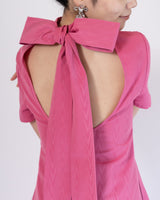 レンタルドレス｜Staud｜ピンク｜タフタ｜ロング丈｜フォーマル