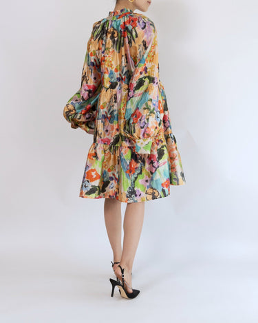 レンタルドレス｜Stine Goya｜イエロー｜ミディ丈｜結婚式お呼ばれ