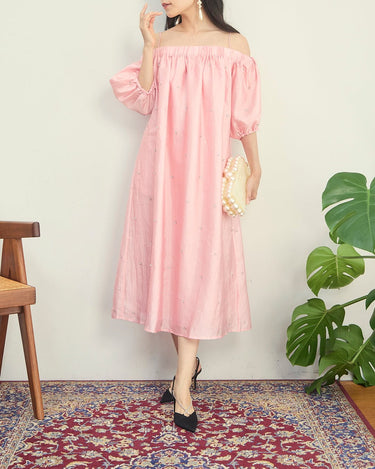 レンタルドレス｜Stine Goya｜サテン｜ミディ丈｜結婚式お呼ばれ