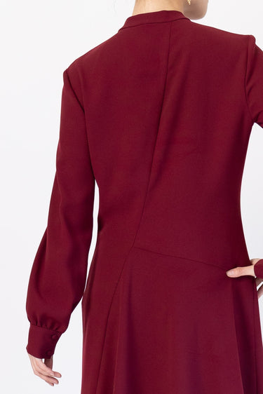 Theory（セオリー）のミディドレス結婚式やパーティーにぴったりのレンタルアイテム。