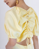 レンタルドレス｜Vanessa Cocchiaro｜パステルイエロー｜ロング丈｜結婚式お呼ばれ