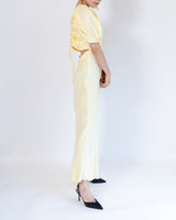 レンタルドレス｜Vanessa Cocchiaro｜パステルイエロー｜ロング丈｜結婚式お呼ばれ