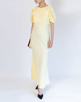 レンタルドレス｜Vanessa Cocchiaro｜パステルイエロー｜ロング丈｜結婚式お呼ばれ