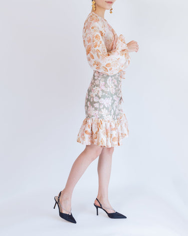 Zimmermann（ジマーマン）のひざ丈ドレス結婚式やパーティーにぴったりのレンタルアイテム。